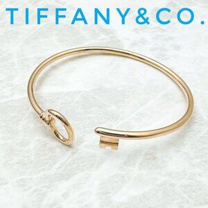 Tiffany & Co Oval Key Pink Gold Bracelet Approx 15 cm